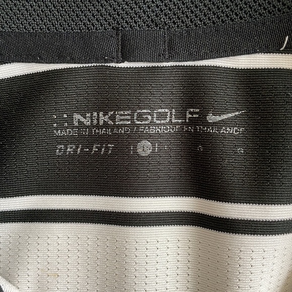 Nike Performance Large Golf Polo (Black/White) - Picture 2 of 4